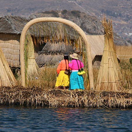Small houses in Peru